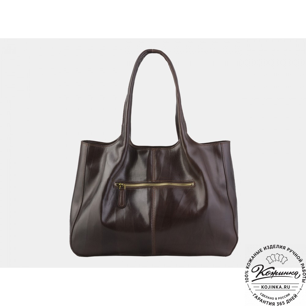 Женская кожаная сумка "Миранда" (коричневая)